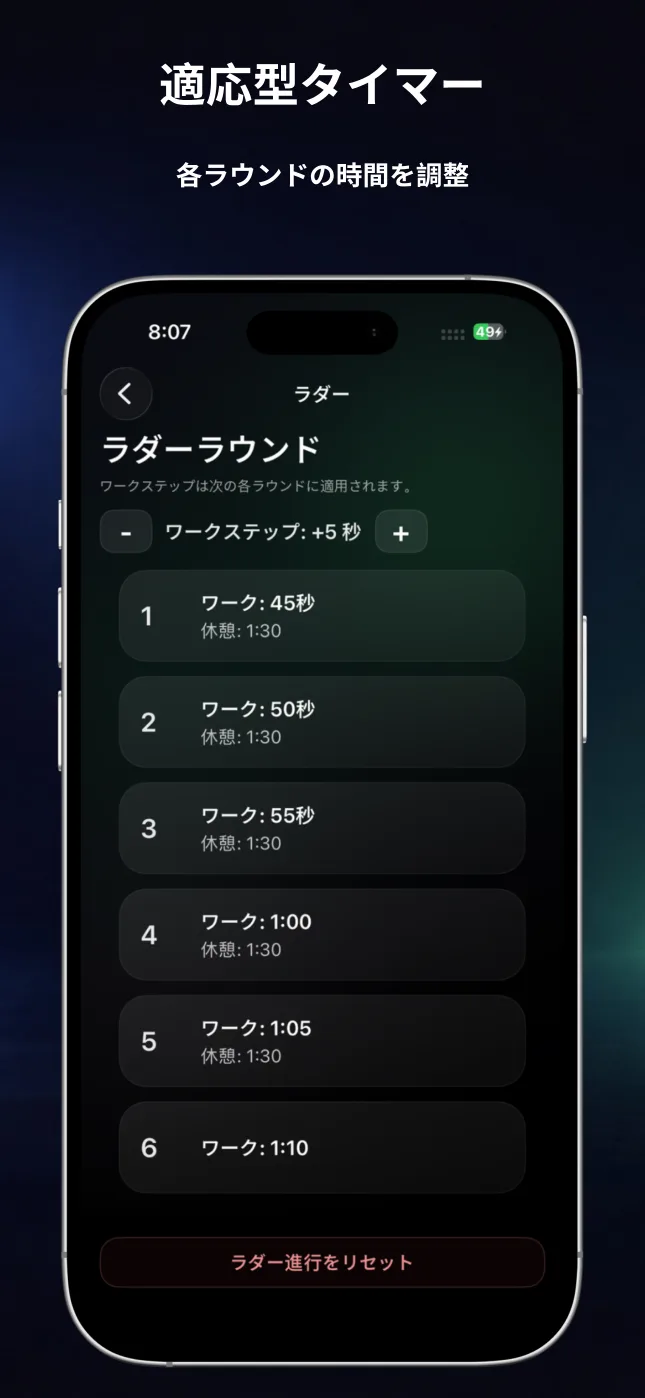RepChimeのタイマーラダー設定