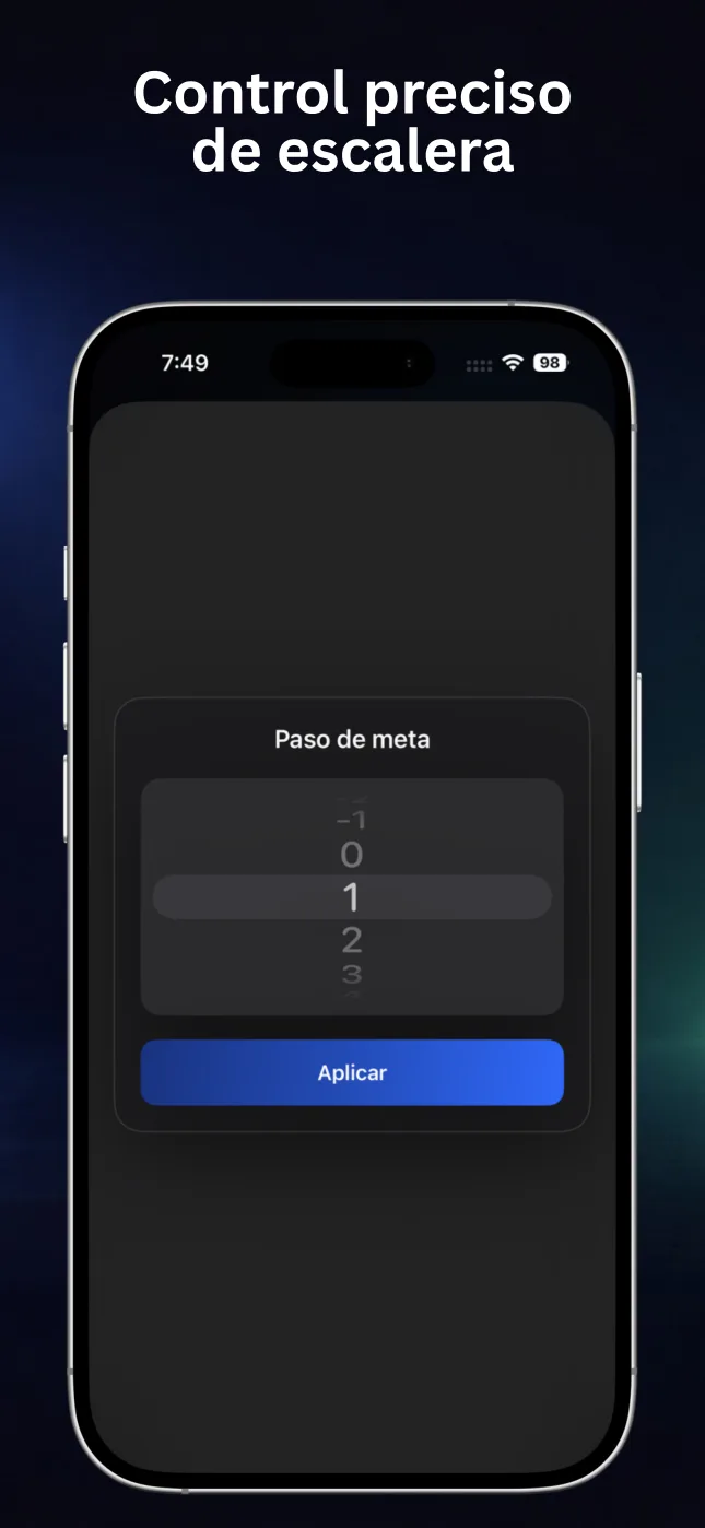 Ajuste preciso de los pasos de objetivo en RepChime