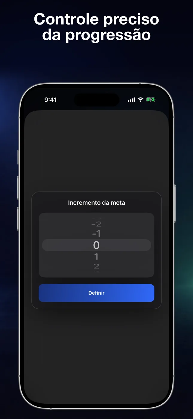 Ajuste preciso dos passos da meta no RepChime
