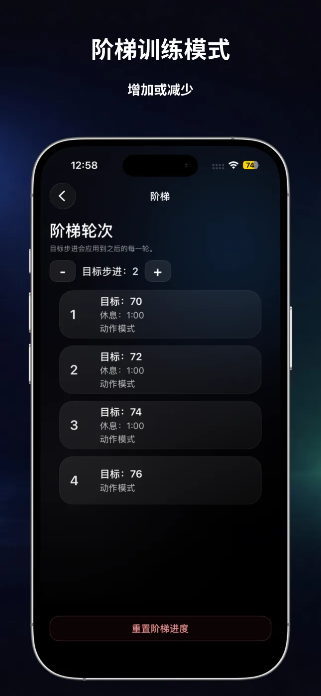 目标次数阶梯设置